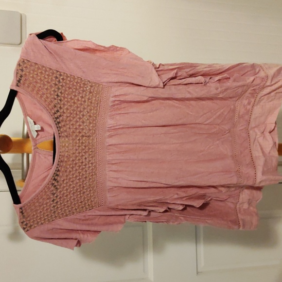 Lucky Brand pink boho top - Picture 1 of 7